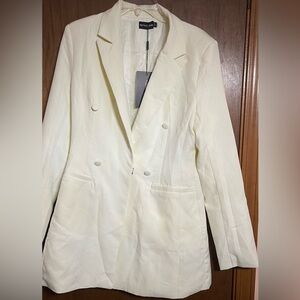 NWT Pretty Little Thing Double Breasted Jacket/Dress 8